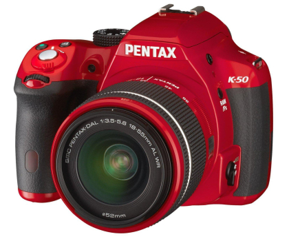 Aparat Pentax K-50 + DAL 18-55WR RED